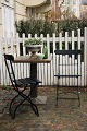 Old French 
balcony / 
garden chair in 
black painted 
iron with 
wooden slats. 
The chair can 
be ...