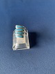 Silver ring 
with turquoise
Stamped 925S
Size 57
Neat and well 
maintained