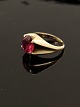 8 carat gold 
ring size 57 
with spinel 
from goldsmith 
Herman Siersbøl 
Copenhagen item 
no. 576545