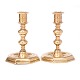 Pair of Baroque 
brass 
candlesticks 
Denmark circa 
1740
H: 18cm