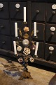 French 1800s 
church 
candlestick in 
bronze with 
space for 5 
candles and 
decorated with 
7 large ...