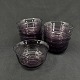 Height 6 cm.
Diameter 10.5 
cm.
9 violet 
rinsing bowls 
from Hadeland 
Glasværk in ...
