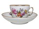 Royal 
Copenhagen Full 
Saxon Flower, 
small coffee 
cup with 
matching extra 
deep ...