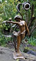 Beck, Ernst 
(1879 - 1941) 
Germany: Jugend 
lamp with woman 
with ball. 
Patinated 
metal. Signed. 
...
