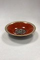 Dahl Jensen 
Cracked Bowl 
No. 142/644. 
Decoration in 
siena red, 
green, white 
and gold. 
Slight ...