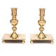 Pair of Baroque 
brass 
candlesticks 
Denmark circa 
1740
H: 22cm