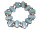 Volmer Bahner & 
Co sterling 
silver, 
bracelet with 
light blue 
enamel.
Hallmarked "VB 
STERLING ...