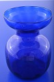 Holmegaard's 
glass work 
approx. 
1930-1950. 
Beautiful round 
hyacinth glass 
in 
blue-coloured 
...