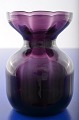 Holmegaard's 
glass work 
approx. 
1930-1950. 
Beautiful round 
hyacinth glass 
in 
aubergine-
coloured ...
