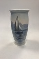 Bing and 
Grøndahl Art 
Nouveau Vase - 
Sailboat No. 
8661/450. 
Measures 24.5 
cm / 9.64 in. 
Two ...