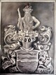 Porcelain 
plaque/tile 
with coat of 
arms, 19th 
century 
Germany. Coat 
of arms with 
wild man. The 
...