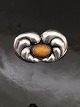 Art Nouveau 830 
silver brooch 5 
x 3 cm. with 
amber 1.5 x 1.1 
cm. Item No. 
580851