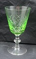 Eaton glassware 
by Lyngby 
Glass-works, 
Denmark.
White wine 
glass with 
green bowl in a 
fine ...