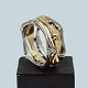 Carl Antonsen; 
A ring in 14k 
gold and white 
gold set with 5 
diamonds, with 
a total of 0,10 
ct. ...