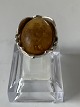Women's ring 
with amber in 
silver
Size 56