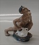 Dahl Jensen 
1336 Faun with 
Jug (DJ) 13 cm 
Marked with the 
Royal Crown and 
DJ Copenhagen. 
In nice ...