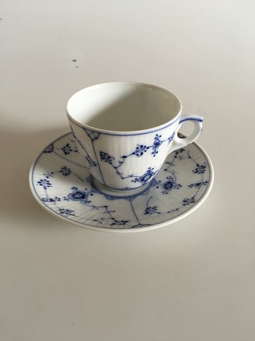 Royal Copenhagen Blue Fluted Coffee Cup and Saucer No 80
