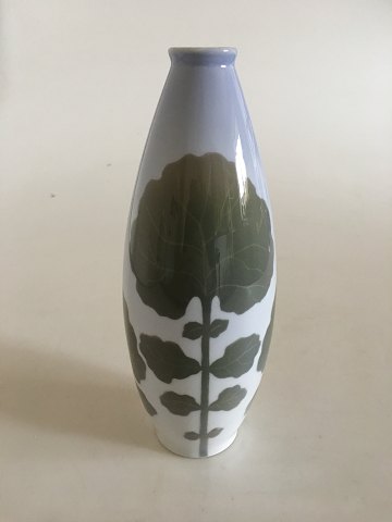 Royal Copenhagen Art Nouveau Green Vase No 312/199