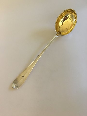 Large Beautifull and old Punch Spoon in Silver 33,5cm