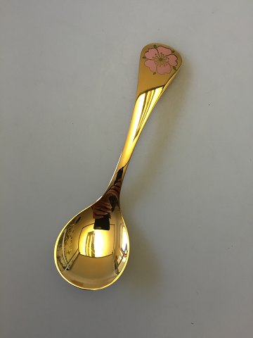 Georg Jensen Annual Spoon 1976 in Gilded Sterling Silver