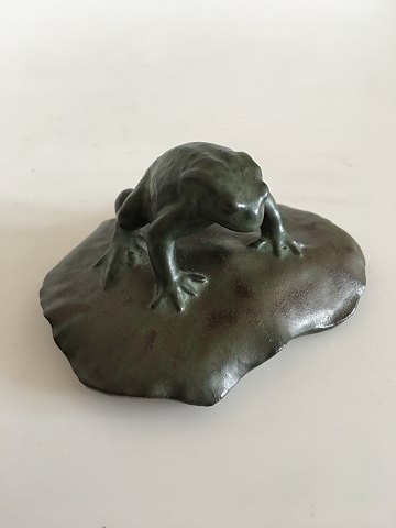 Royal Copenhagen Art Nouveau Paperweight with frog