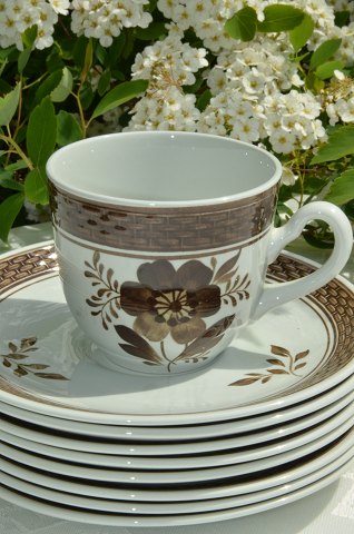 Royal Copenhagen Tranquebar brown  Coffee cup # 992
