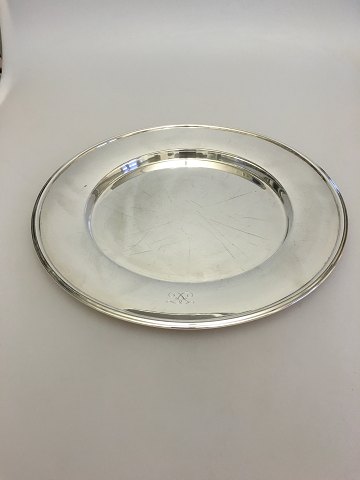 Hans Hansen Karl Gustav Hansen Large Tray in Sterling Silver No 461