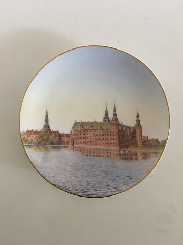 Royal Copenhagen Typographical Plate with motif of Frederiksborg Castle by Emil 
Orth