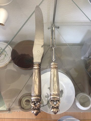 Georg Jensen Acorn Sterling Silver Carving sæt knife and fork