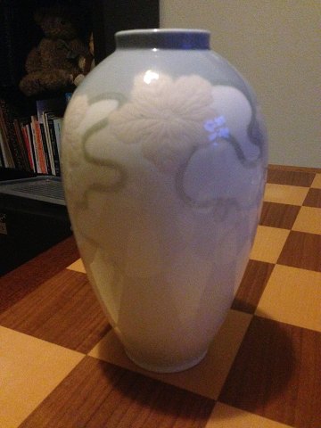 Royal Copenhagen Art Nouveau Unique vase by Anna Smith from 1894 No 4878