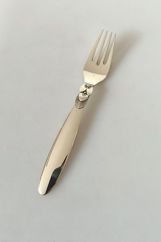 Georg Jensen Sterling Silver Cactus Luncheon Fork No 022