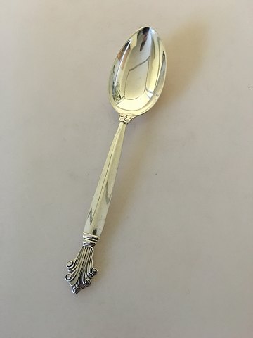 Georg Jensen Sterling Silver Acanthus Dessert Spoon No 021