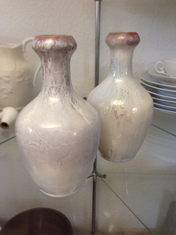 Royal Copenhagen Pair of Art Nouveau Crystalline glaze vases by Clements