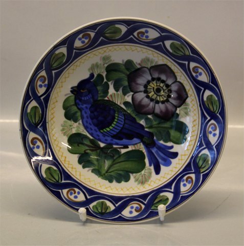 Royal Copenhagen Aluminia Faience 
Aluminia Plate 1171-404 Blue Bird 20.5 cm