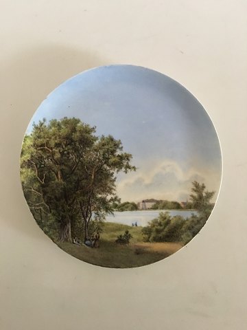 Royal Copenhagen Plate with handpainted motif from 1850-1870