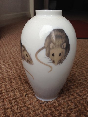 Royal Copenhagen Art Nouveau Vase with Rats No 348/47B