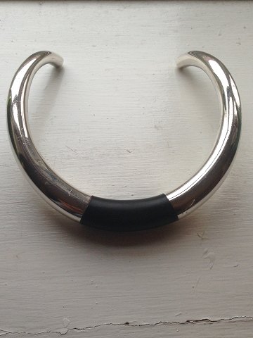 Georg Jensen Sterling Silver & Ebony  Neck Ring No A29