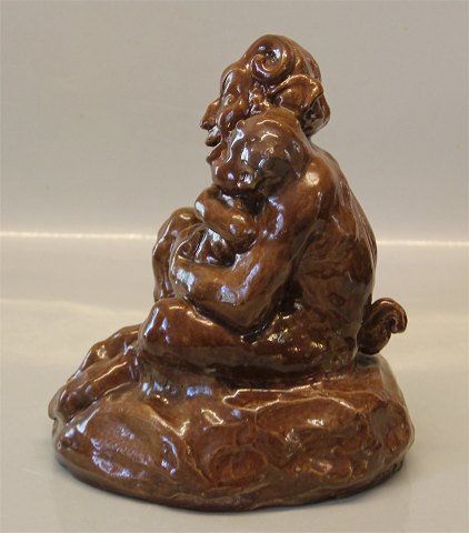 Art Pottery Faun by Malinowsky Height 21 cm