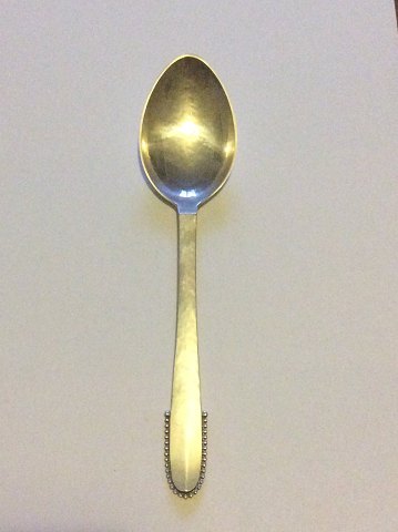 Georg Jensen Beaded Sterling Silver Dinner Spoon No 001