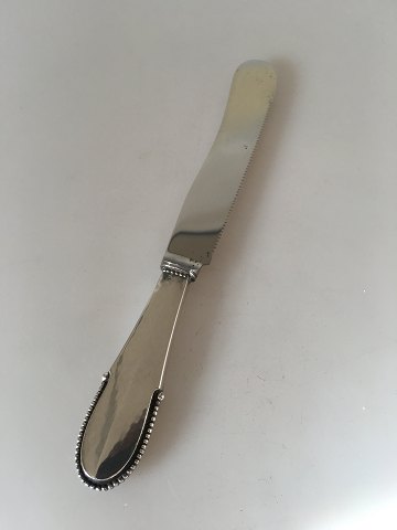 Georg Jensen Sterling Silver Beaded Morning Bread Knife