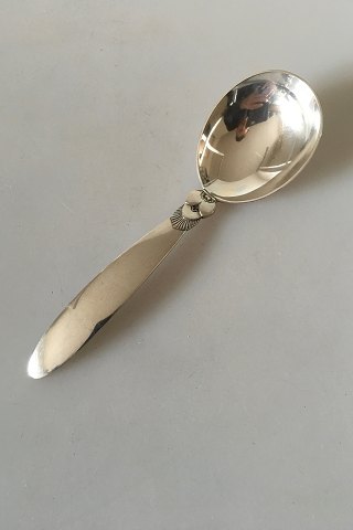 Georg Jensen Sterling Silver Cactus Jam Spoon with Curved Handle No 89