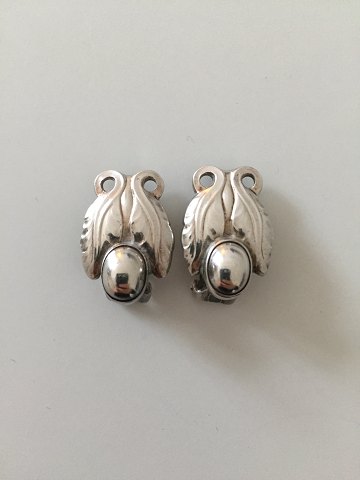 Georg Jensen Sterling Silver Ear Clips No 108