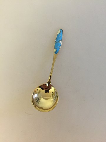 Gilded Sugar Spoon in silver and enamel from Frigast.