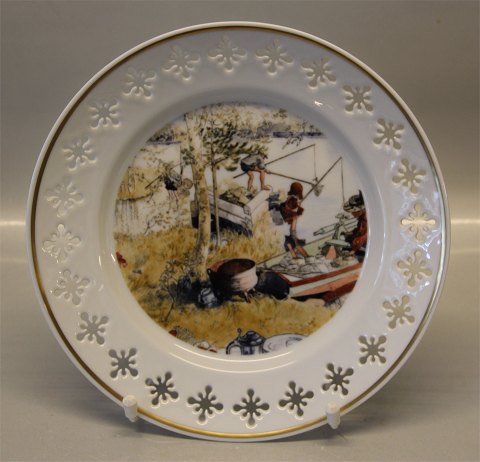 B&G Porcelain Artist Plate Carl Larsson B&G 1980 Carl Larsson plate - Series 4 - 
motif # 1 " The Mother" Painted 1901, 21,5 cm
