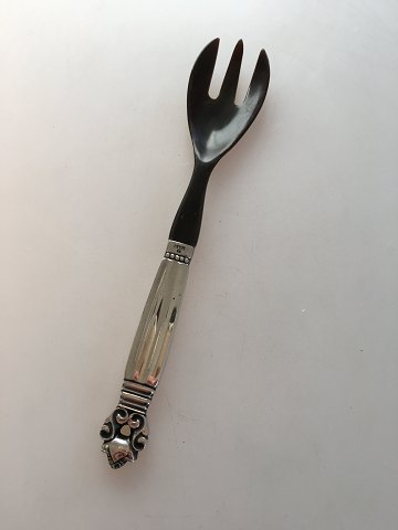 Georg Jensen Sterling Silver Acorn Serving Fork (with bone) No 108B