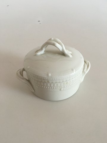 Royal Copenhagen White Flora Danica Sugar Bowl with Lid No 3502