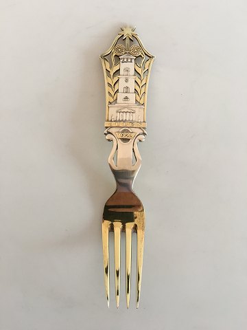 A. Michelsen Christmas Fork 1923 Gilded Sterling Silver