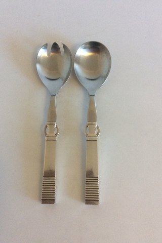 Georg Jensen Sterling Silver Parallel Salad Set No 132