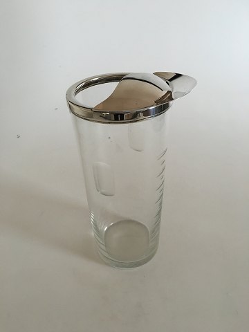 Anton Michelsen Glass Cocktail Mixing Bottle with Sterling Silver Pouring Lid