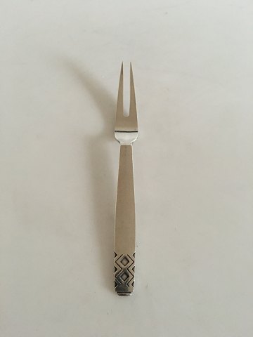 Georg Jensen Sterling Silver Mayan / Rune Cold Cuts Fork No 144